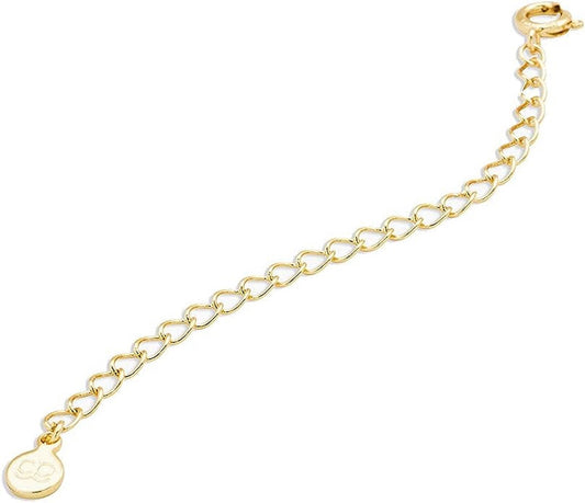 10K Yellow and Rose Gold 3 Inch Adjustable Chain Extender For Bracelet, Anklet, Necklace Men and Women